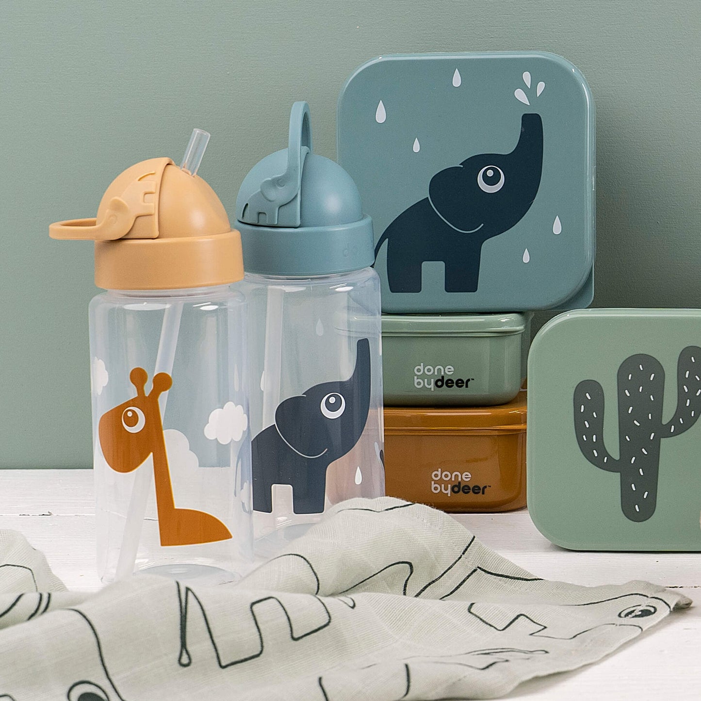 Botella con pajita | Mostaza Raffi