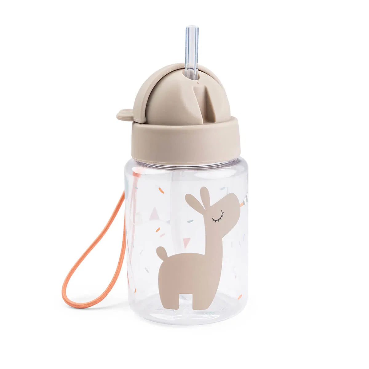 Botella pequeña con pajita para niños