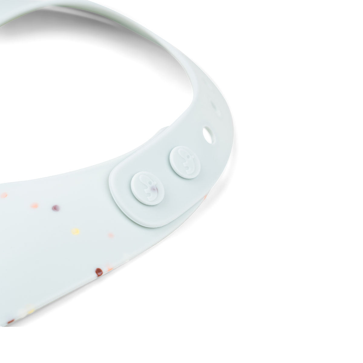 Babero silicona Confetti | Azul