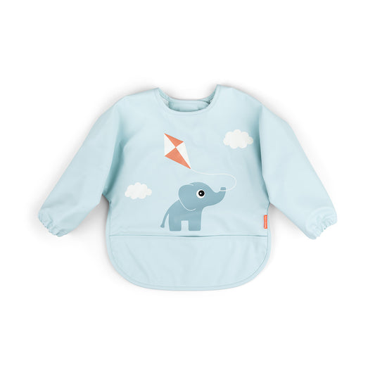 Babero con mangas y bolsillo |  Playground Blue