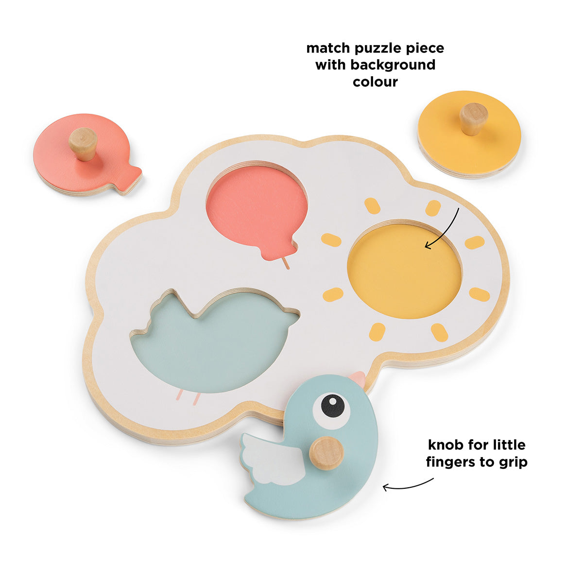 Puzzle de madera Happy clouds