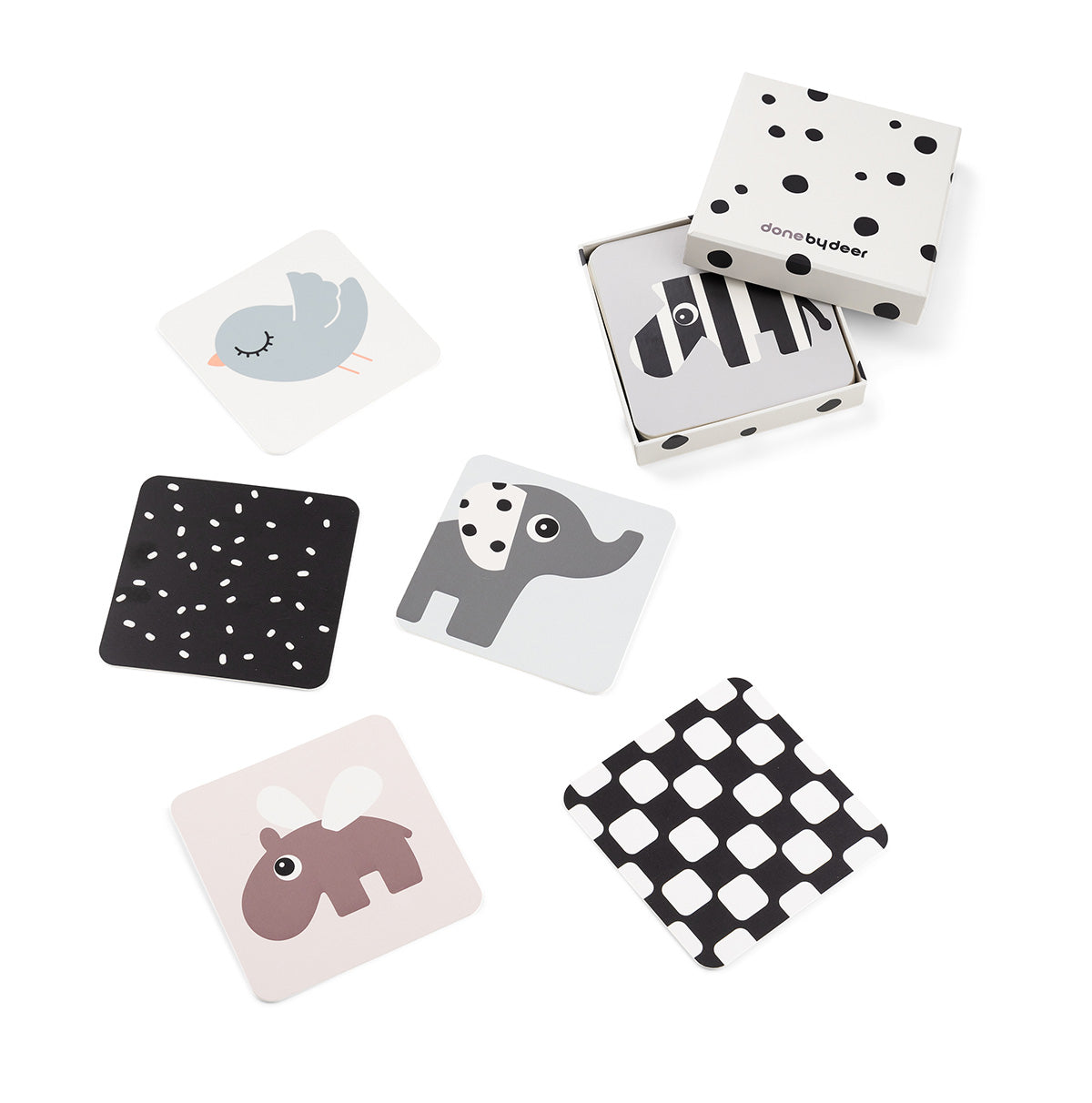 Cartas de contraste para bebé (Pack 10) - Elphee Colour mix