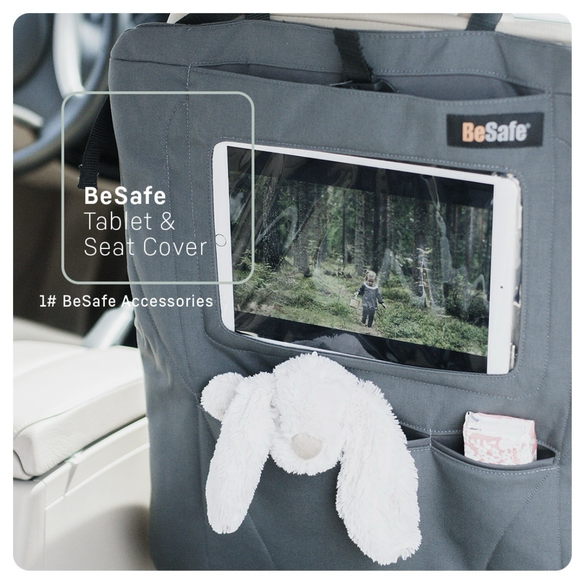 Protector de respaldo con porta-tablet