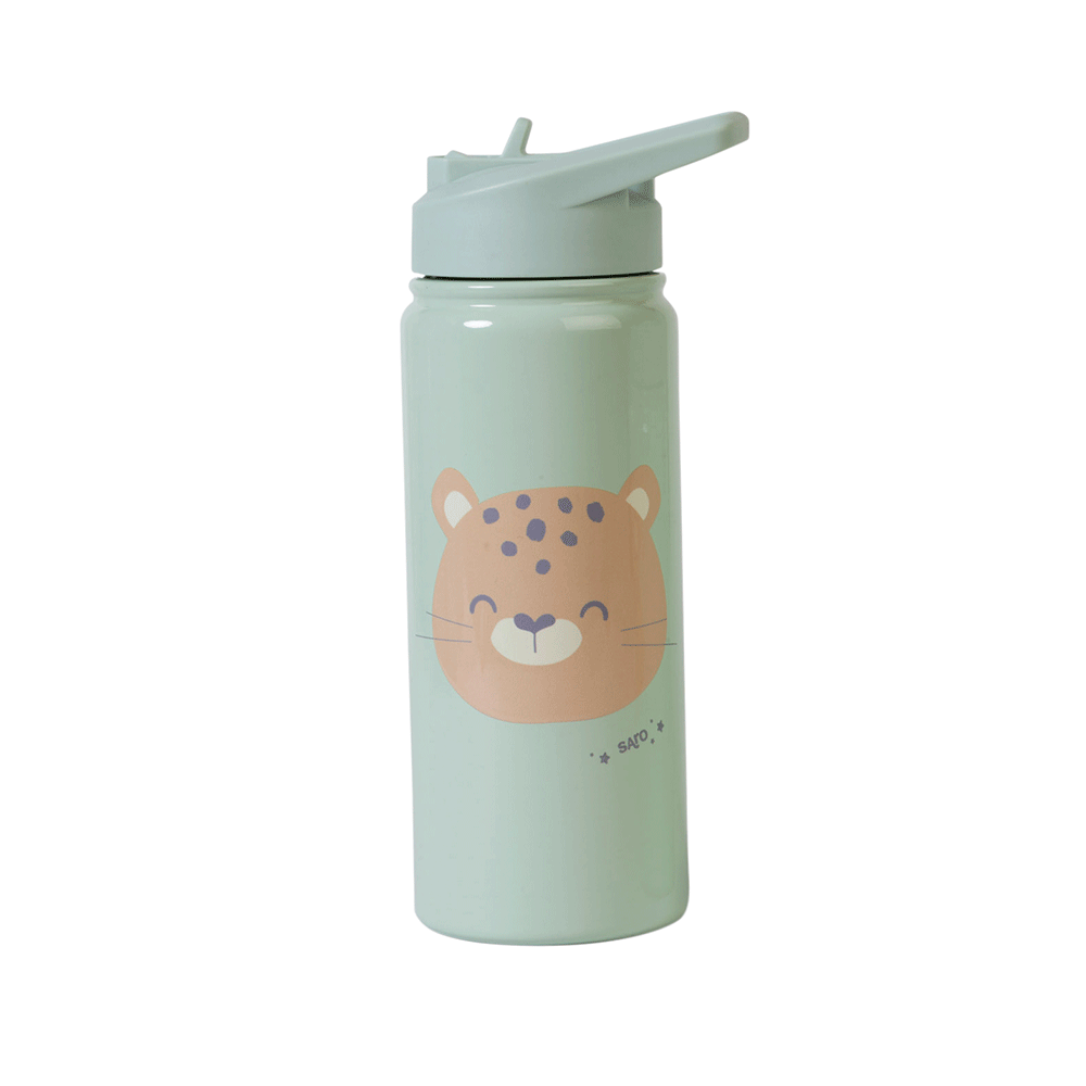 Botella Térmica Infantil con pajita 500ml | Tigre