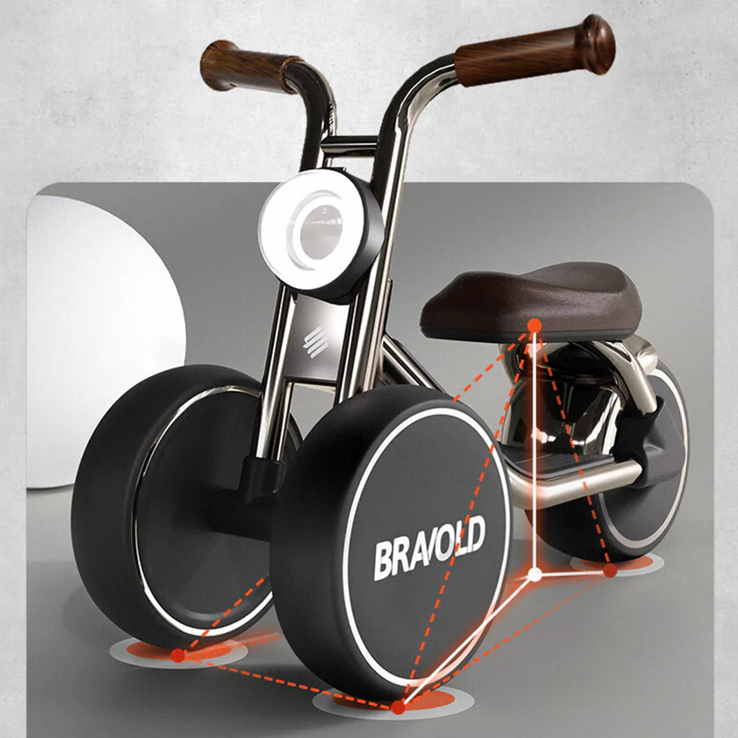 Bravold Little Biker triciclo infantil | Marrón Matte