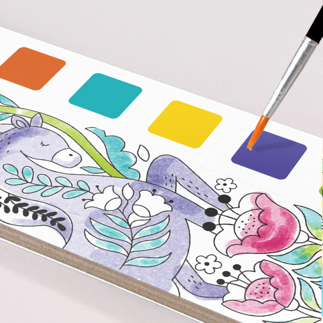 Colorear con acuarelas | Aventura mundial
