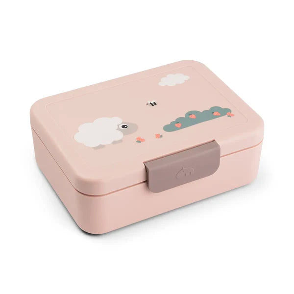 Caja de almuerzo con separador | Tiny farm - Rosa