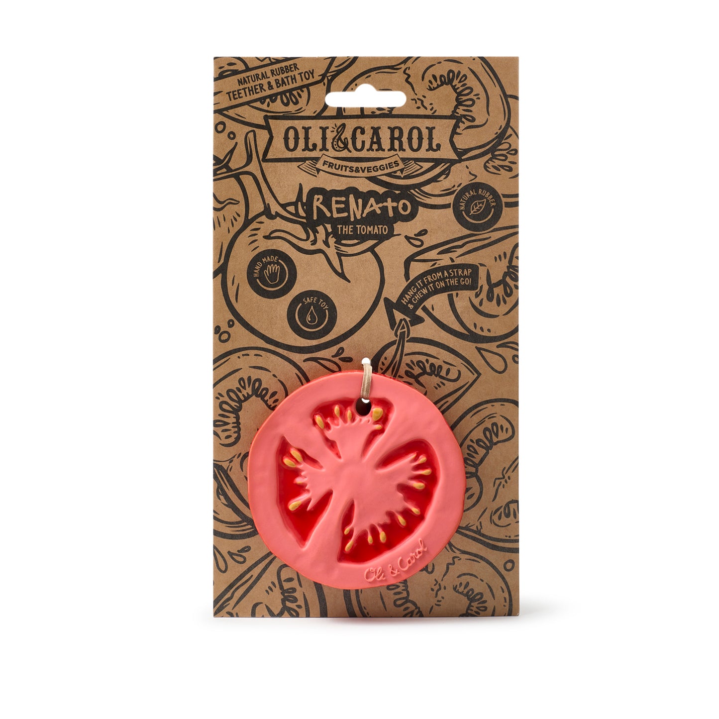 Chupetero - Mordedor Bebé Renato the Tomato