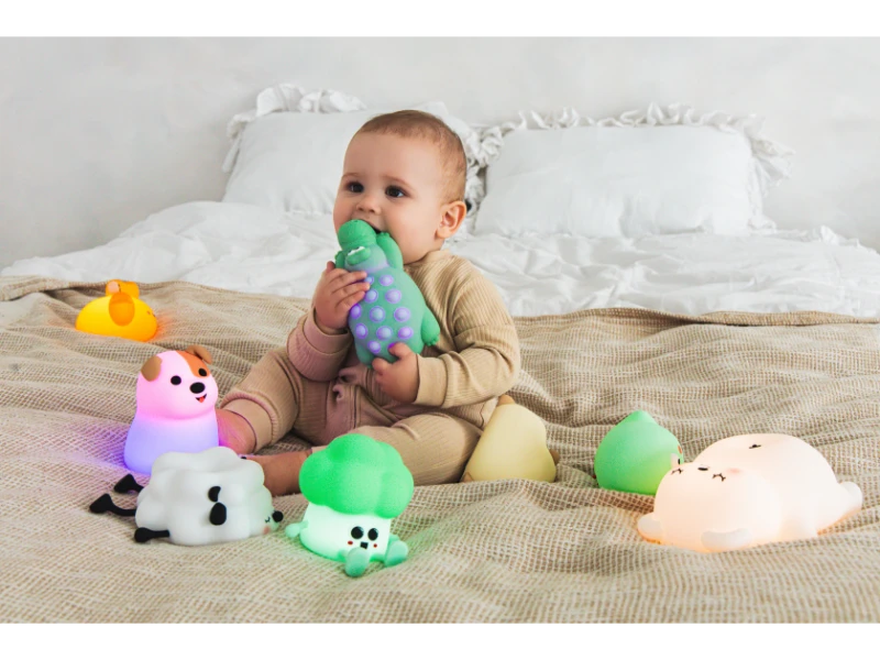 Luz nocturna infantil cocodrilo