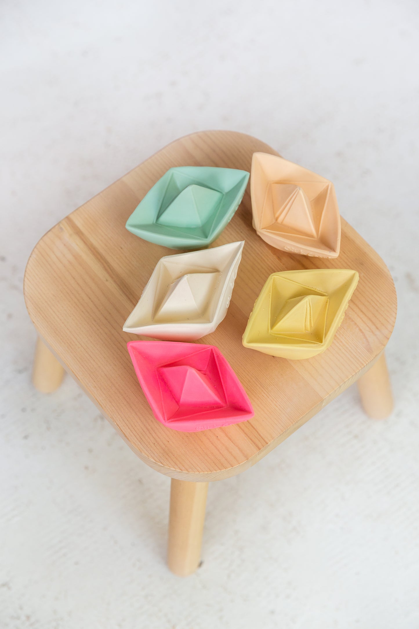 Juguete Baño Bebé Barco Origami Vanilla