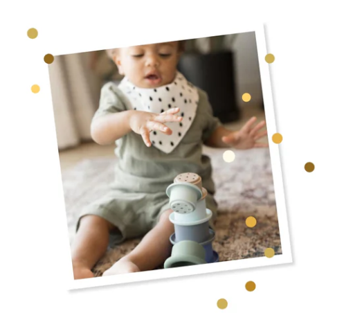 Bandana Tiny Twinkle Kafle (Pack 3) | Azul