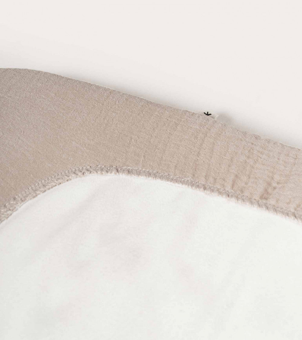 Sábana bajera de muselina 74x32cm | Beige
