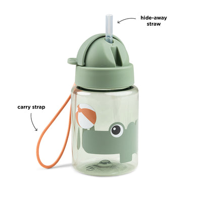 Botella pequeña con pajita | Playground Verde