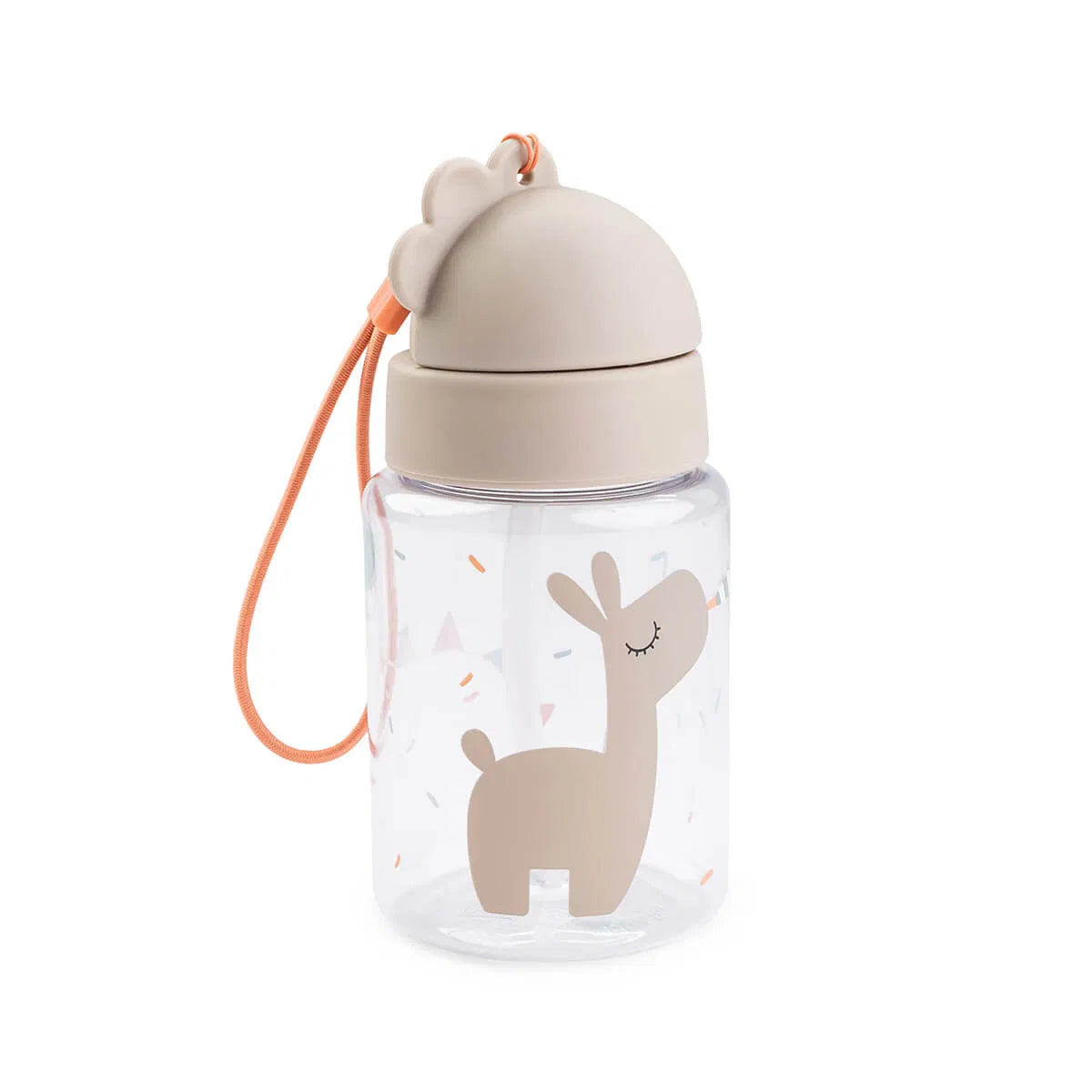 Botella pequeña con pajita para niños