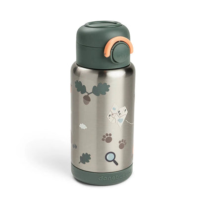 Botella Térmica Infantil 340ml con pajita | Tiny Trails Verde