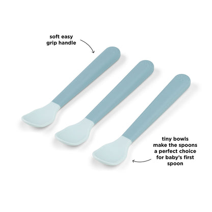 Set de 3 cucharas bebé | Azul