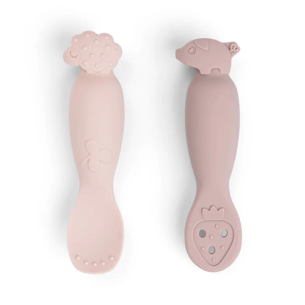 Set de cucharas de aprendizaje | Tiny farm - Rosa