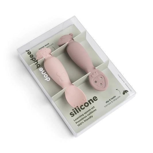 Set de cucharas de aprendizaje | Tiny farm - Rosa