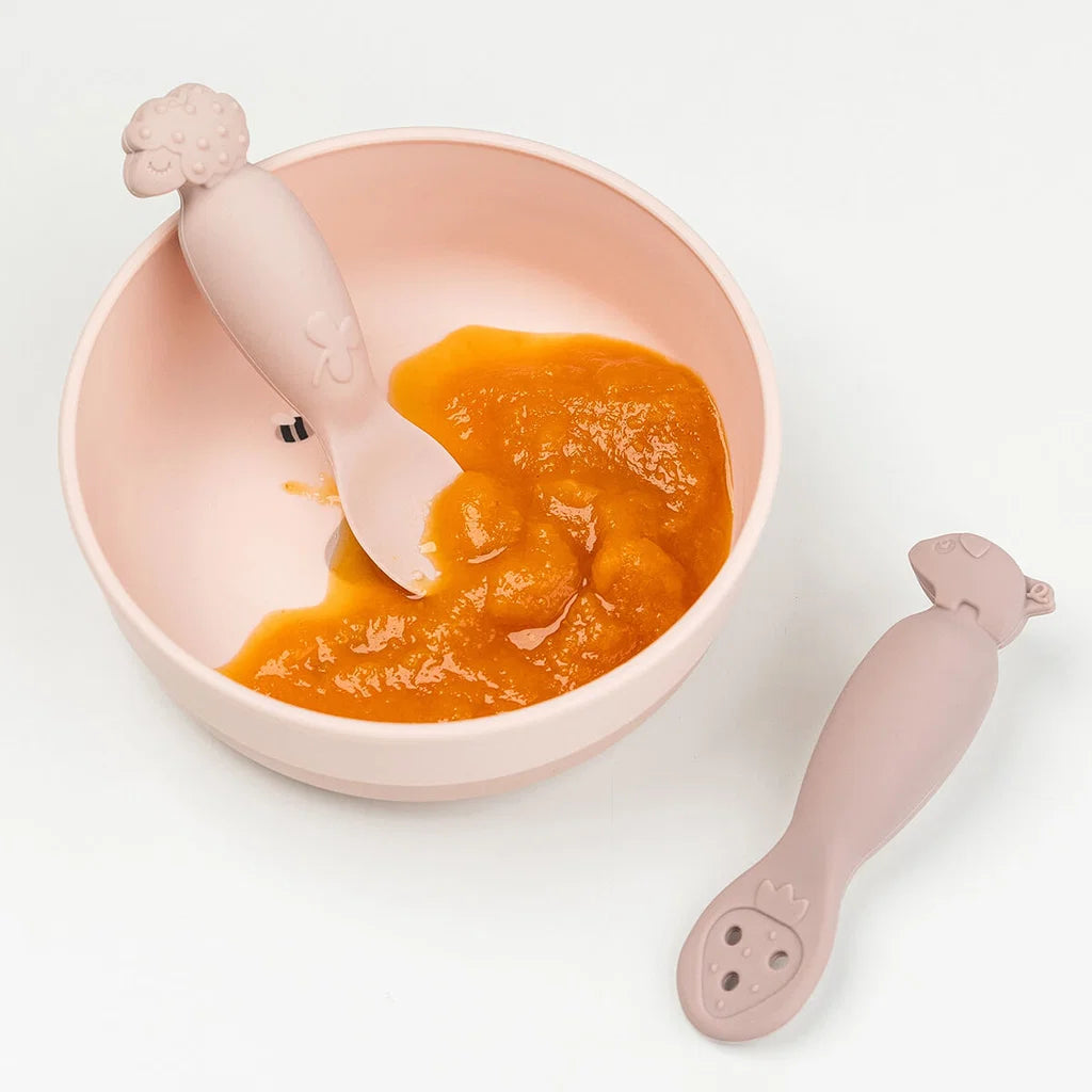 Set de cucharas de aprendizaje | Tiny farm - Rosa