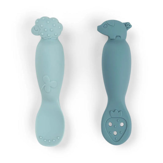 Set de cucharas de aprendizaje | Tiny farm - Azul