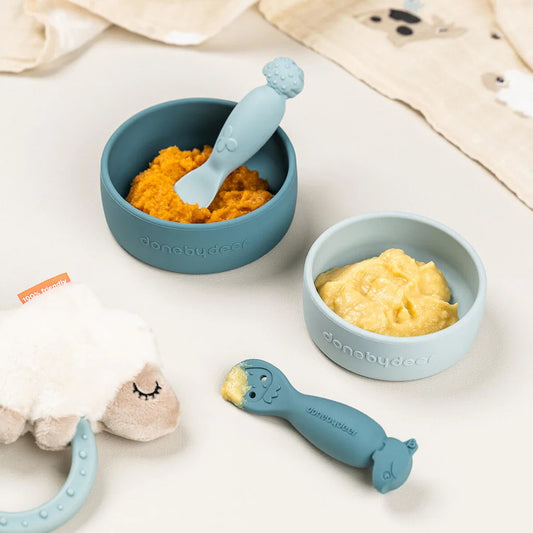Set de cucharas de aprendizaje | Tiny farm - Azul