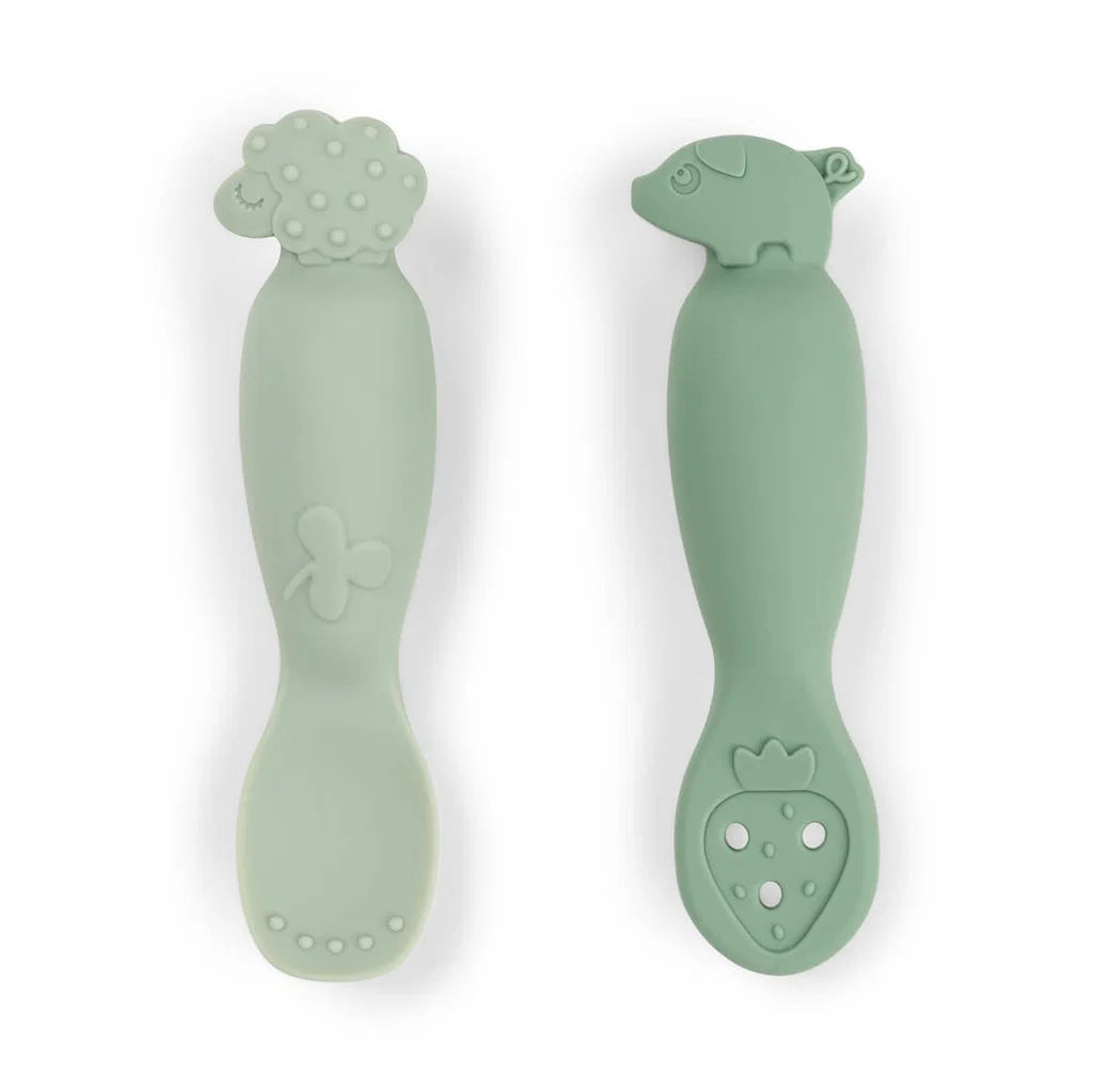 Set de cucharas de aprendizaje | Tiny farm - Verde