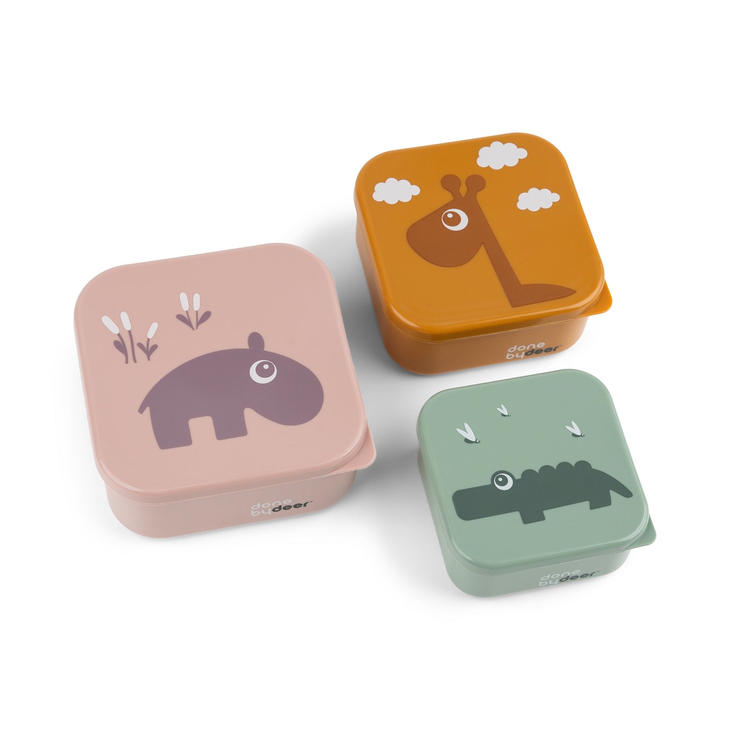 Caja snacks - Set 3 piezas (Deer Friends - Color Mix)