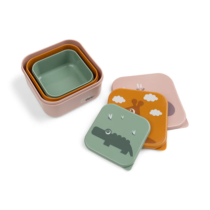 Caja snacks - Set 3 piezas | Deer Friends - Color Mix Powder