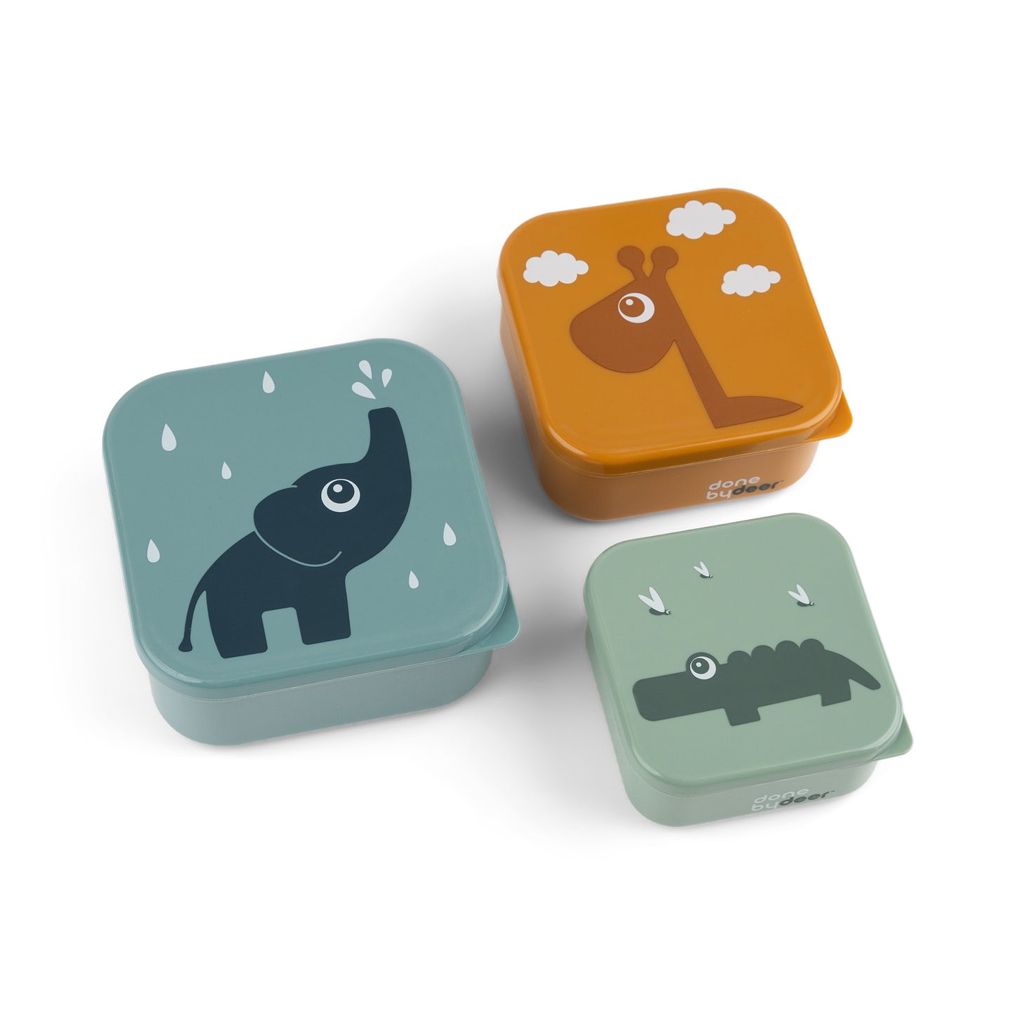 Caja snacks - Set 3 piezas (Deer Friends - Color Mix)