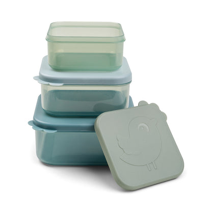 Caja snacks - Set 3 piezas Azul