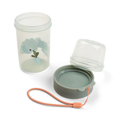 To go - Recipiente para snacks de 2 compartimentos Grande | Verde