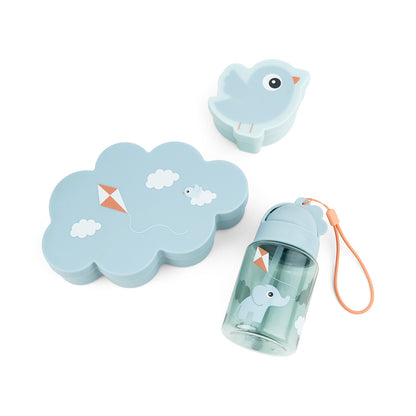 Set de Caja almuerzo con botella | Playground Azul
