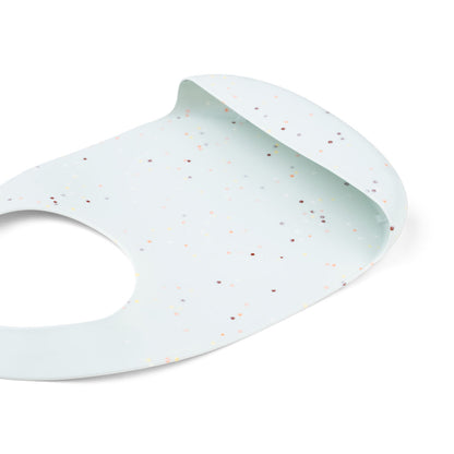 Babero silicona Confetti | Azul