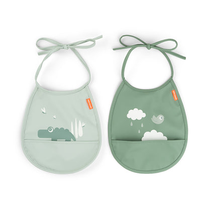 Mini babero (Pack 2 Uds) | Verde