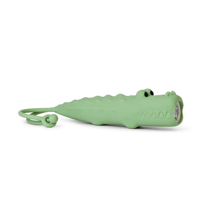 Linterna infantil de silicona | Cocodrilo verde