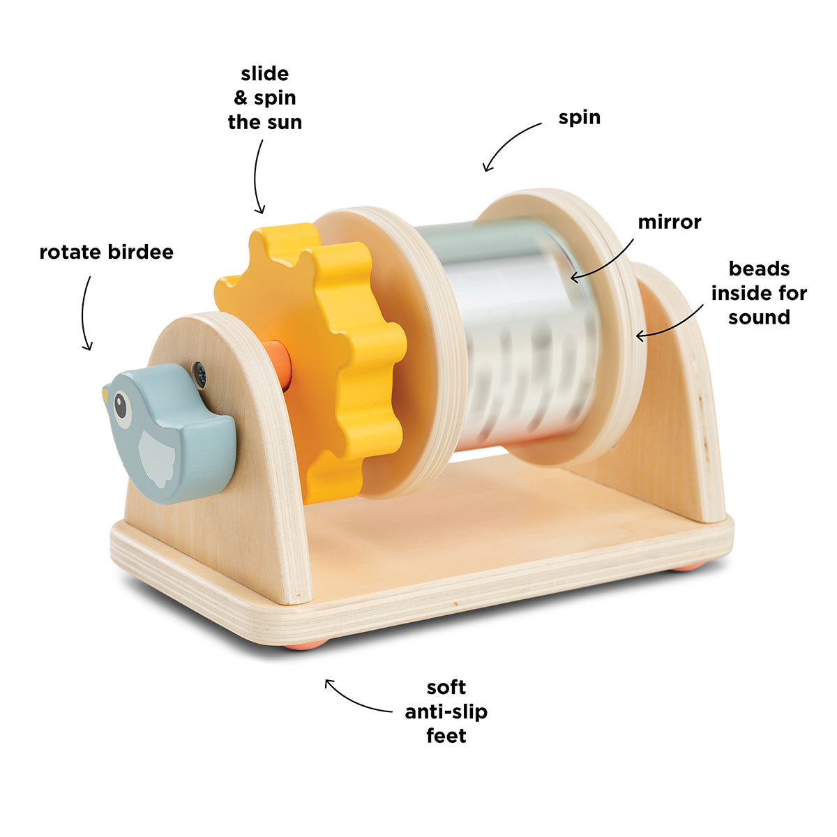 Juguete de actividad spinner - Birdee