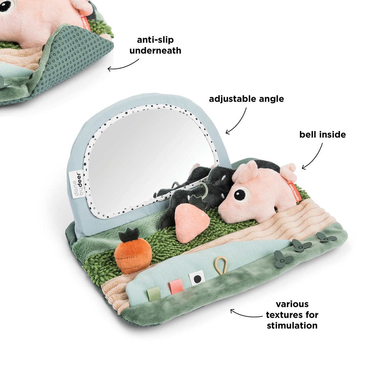 Espejo sensorial Tummy Time - Tiny farm