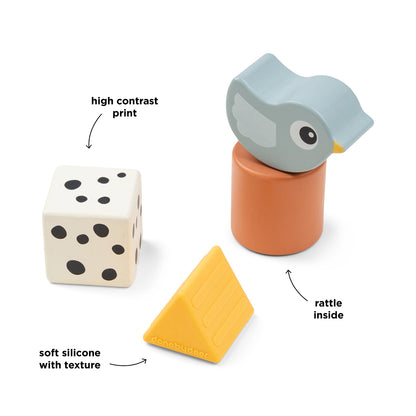 Bloques sensoriales 4 piezas | Birdee