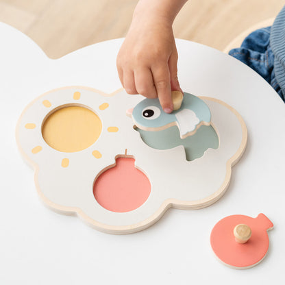 Puzzle de madera Happy clouds