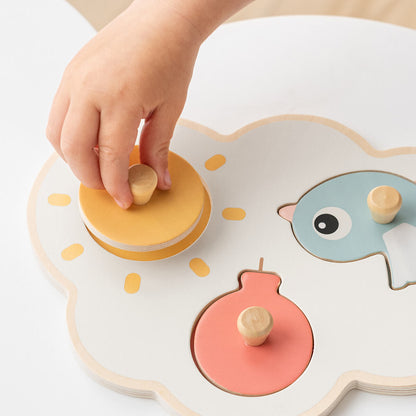 Puzzle de madera Happy clouds