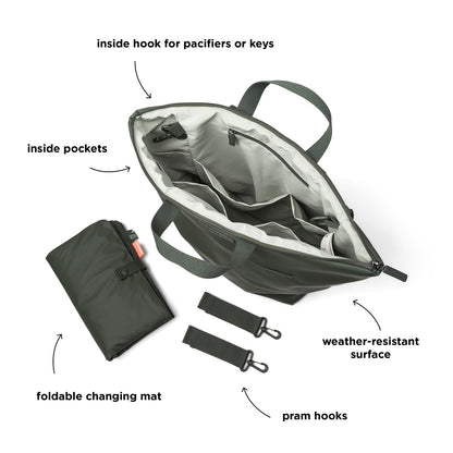 Mochila cambiador Done by Deer (New!) | Verde Oliva