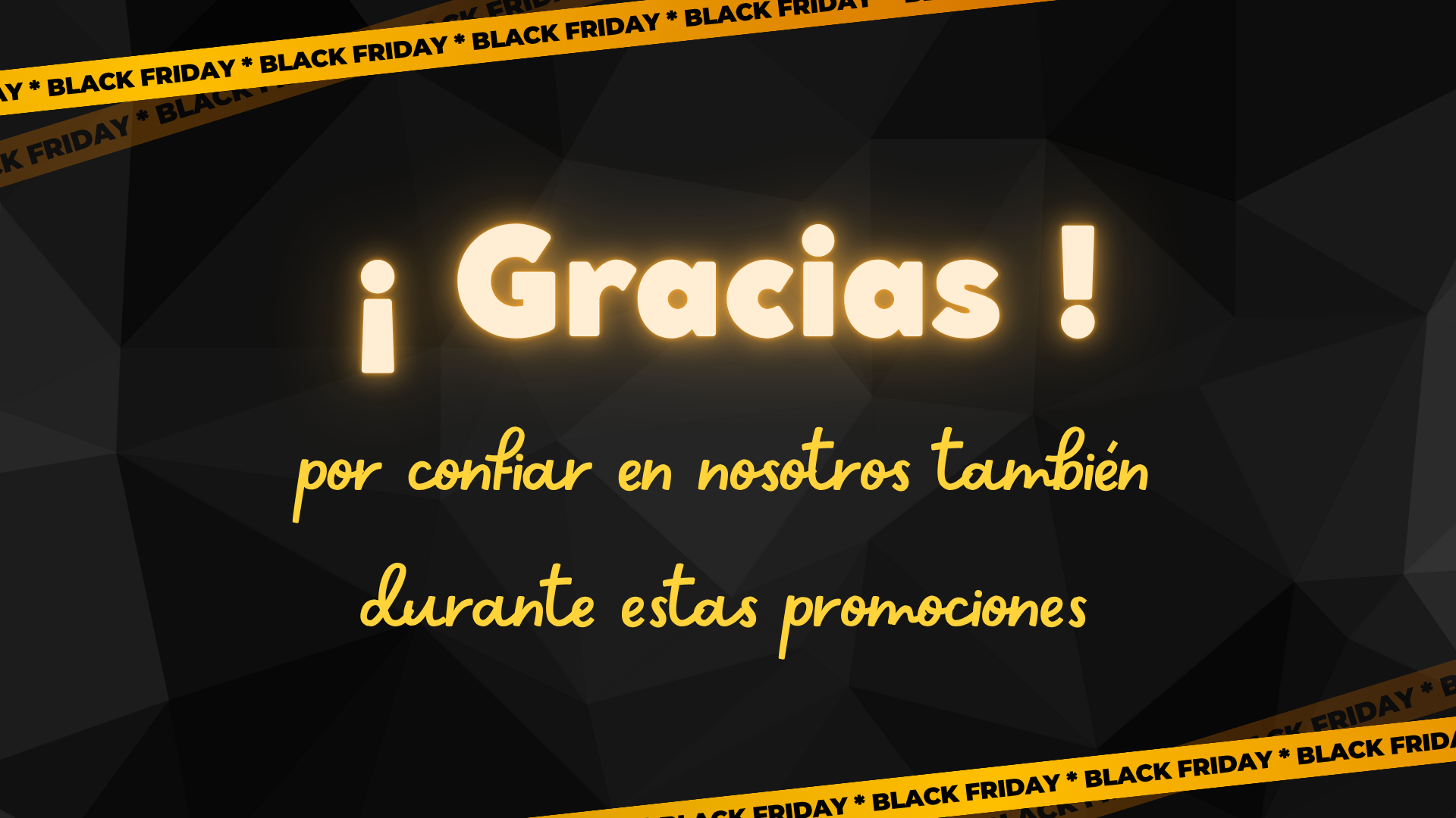 Presentación moderna Black & Yellow Black Friday