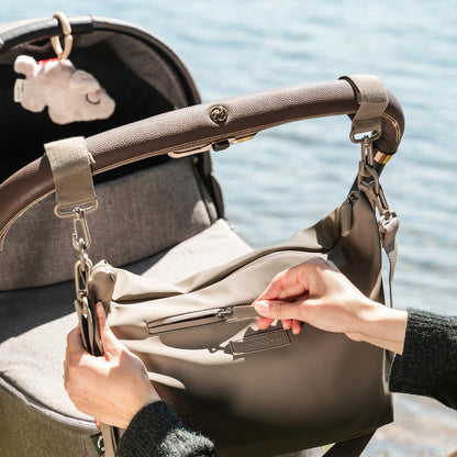 Bolso de paseo taupe marrón grande