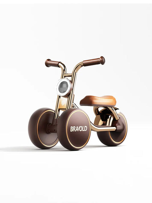Bravold Little Biker triciclo infantil | Marrón Chrome