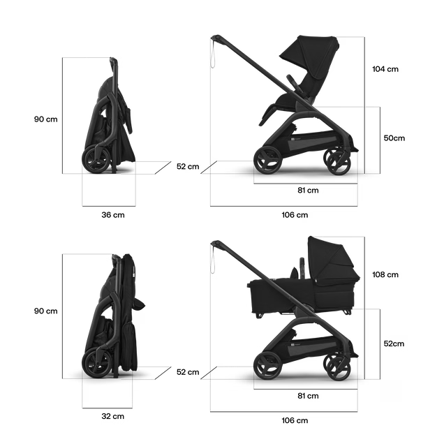 Bugaboo Dragonfly Plus DUO con silla y capazo