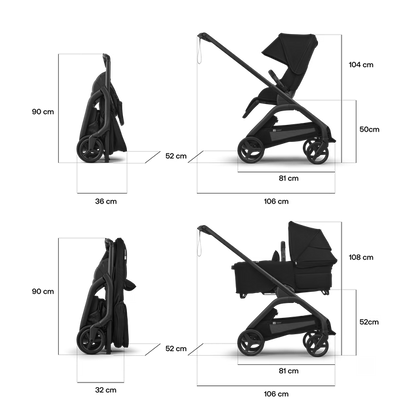 Bugaboo Dragonfly Plus DUO con silla y capazo