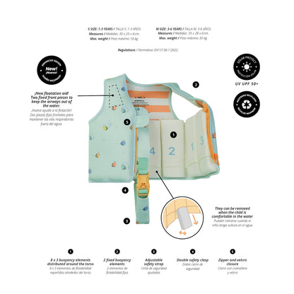 Chaleco flotador de aprendizaje | Bee Happy
