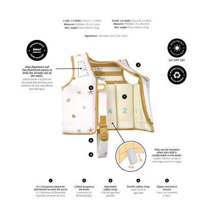 Chaleco flotador de aprendizaje | Sea Wonders