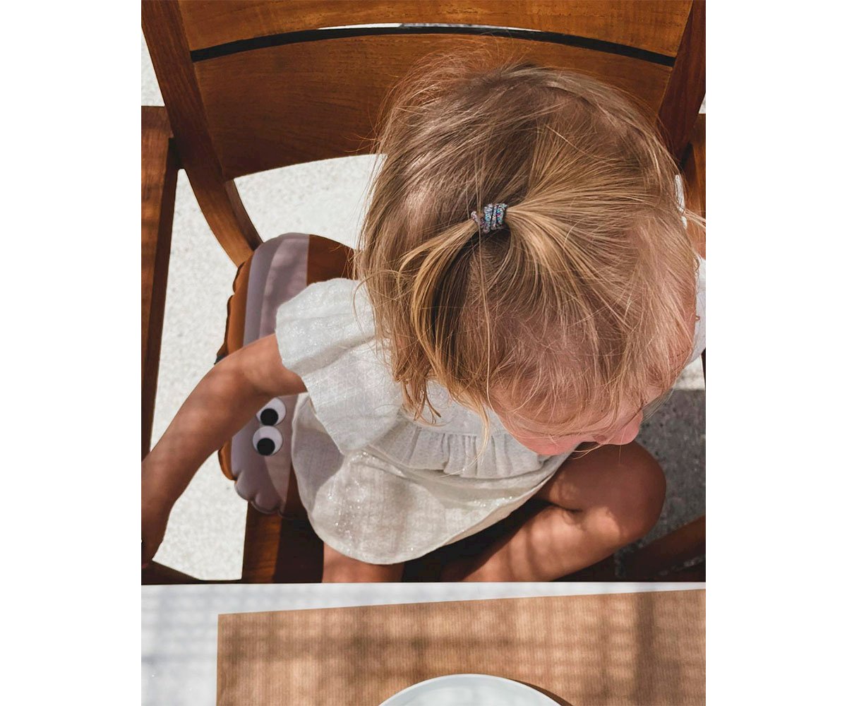 Cojín Reductor inflable para Silla Stripes Nude Mustard