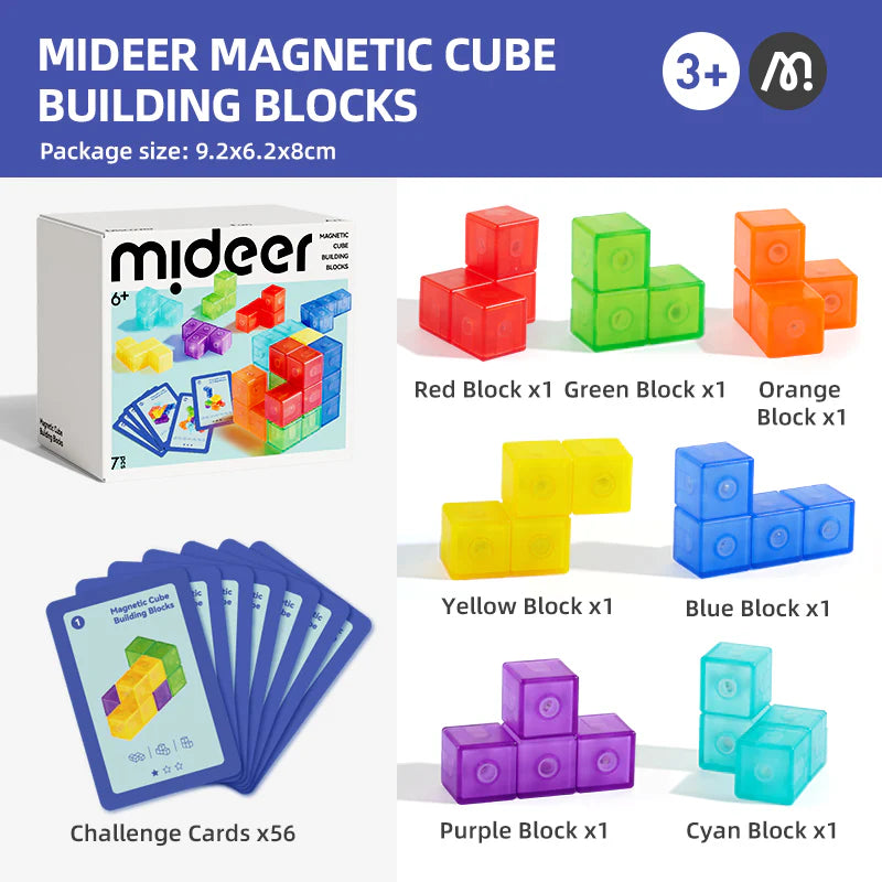 Contenido cubo bloques magnéticos
